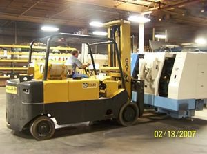 Setting CNC lathe at Tennsco Corp